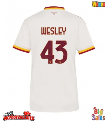 AS Roma Wesley Franca #43 Replica Away Stadium Shirt for Women 2026-27 Short Sleeve